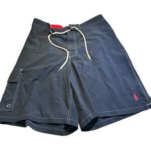 Polo Ralph Lauren Swim Trunks Mens Large Black Outdoor Board Shorts
